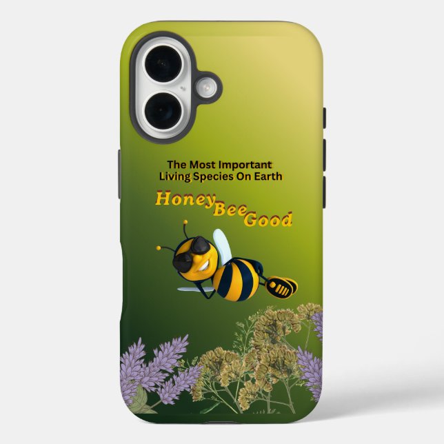Honey Bee Good Bee Graphic With An Attitude Case-Mate iPhone Case (Back)