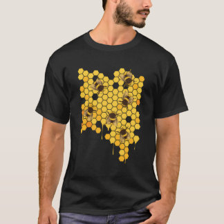 Honey Bee Hive Honeycomb Beekeeping Beekeeper T-Shirt