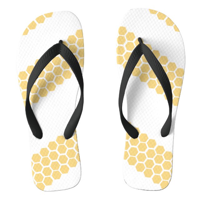 Honey Bee Hive Stripes Jandals (Footbed)