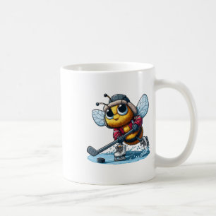 Honey Bee Hockey Player - Bee Playing The Hockey Coffee Mug