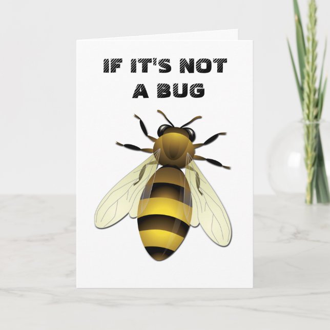 Honey Bee Holiday Card (Front)