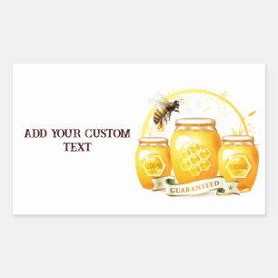 Honey Bee Honey Seller Beekeeper Apiarist Rectangular Sticker