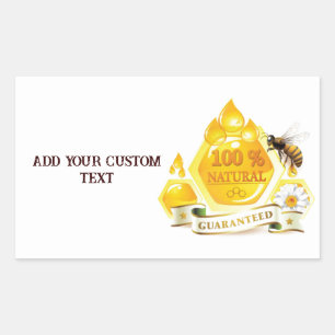 Honey Bee Honey Seller Beekeeper Apiarist Rectangular Sticker