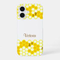 Honey Bee Honeycomb Custom 3" Round Sticker