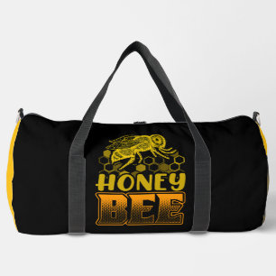Honey Bee Honeycomb Graphic Duffle Bag