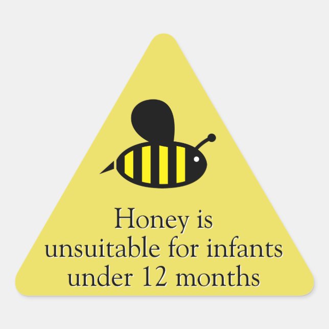 Honey Bee Infant Warning Triangle Sticker (Front)