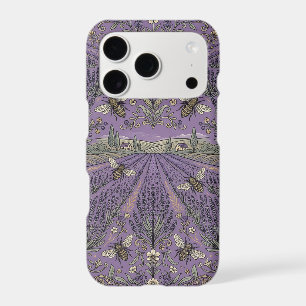 Honey Bee iPhone 17 Pro Case Lavender Field Patter