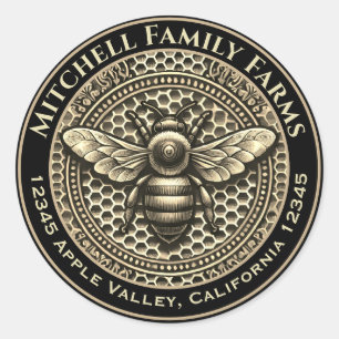 Honey Bee Label