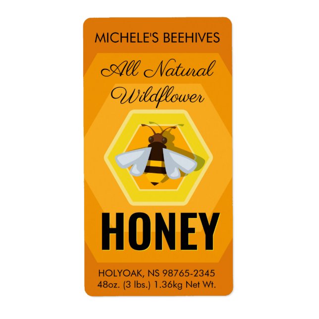 Honey Bee Logo Golden Wildflower (Front)