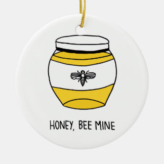 Honey, Bee Mine Ceramic Tree Decoration