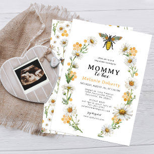 Honey Bee Mummy to Bee Baby Shower Invitation   Wi