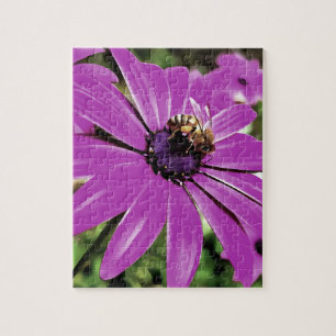 Honey Bee On a Spring Flower Jigsaw Puzzle