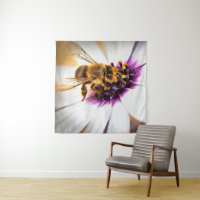 Honey Bee On African Daisy Acrylic Art