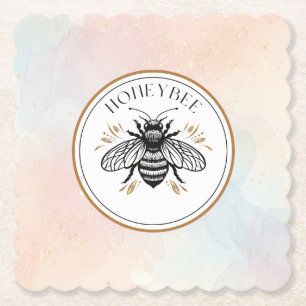 Honey Bee Paper Coaster