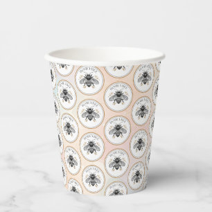 Honey Bee Paper Cups
