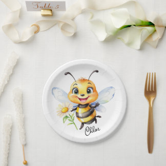 Honey Bee Paper Plate