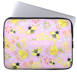 Honey Bee Pink Electronics Bag