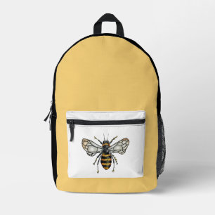 Honey Bee Printed Backpack