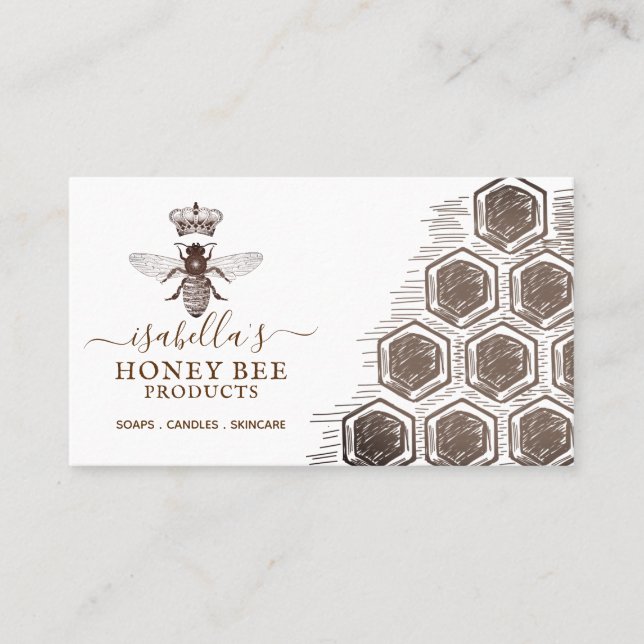 Honey Bee Products  Business Card (Front)