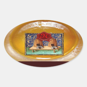 HONEY BEE, RED WAX SEAL MONOGRAM