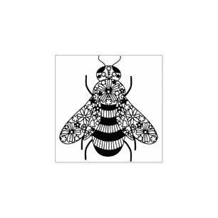 Honey Bee Rubber Stamp