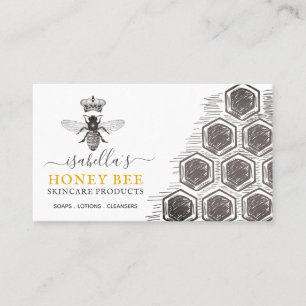 Honey Bee Skincare Products Business Card