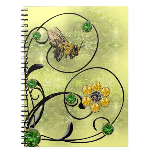 Honey Bee Spiral Notebook (Front)