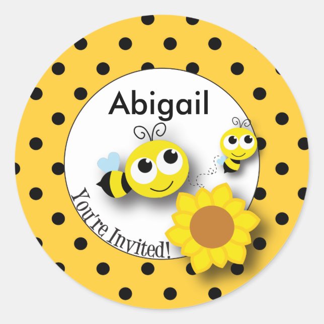 Honey Bee Sticker (Front)