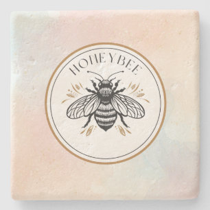Honey Bee Stone Coaster