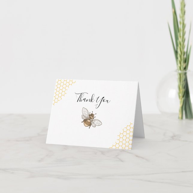 Honey Bee thank you Card (Front)