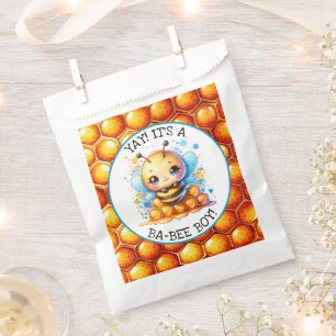 Honey bee themed Boy's Baby Shower  Favour Bags