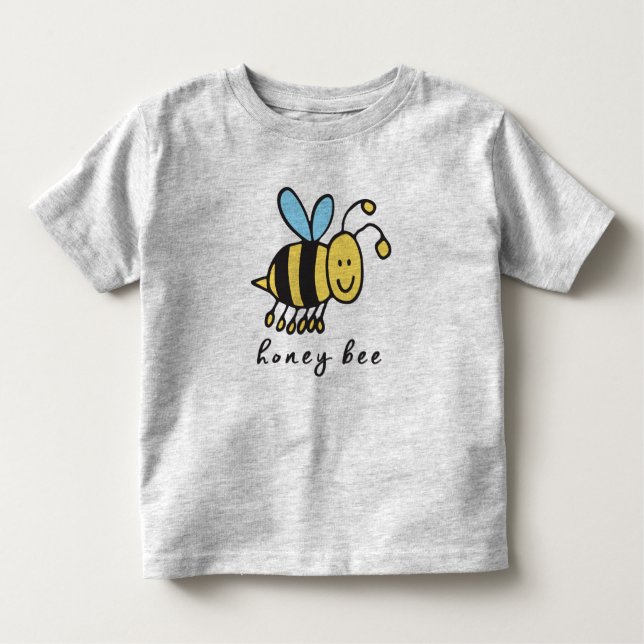 Honey Bee Toddler Top or T-Shirt (Front)