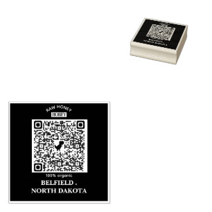 Honey Bee Vintage Family Name & Return Address Rubber Stamp