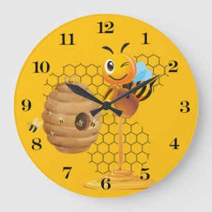 Honey Bee Wall Clock