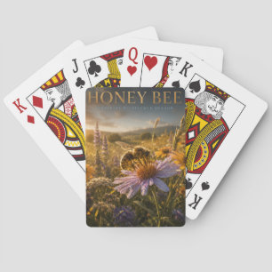 Honey Bee Wildflower Meadow ANIMALS Playing Cards