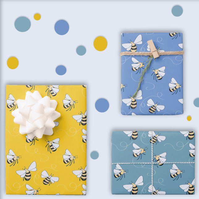 Honey Bee Wrapping Paper Sheet (Creator Uploaded)