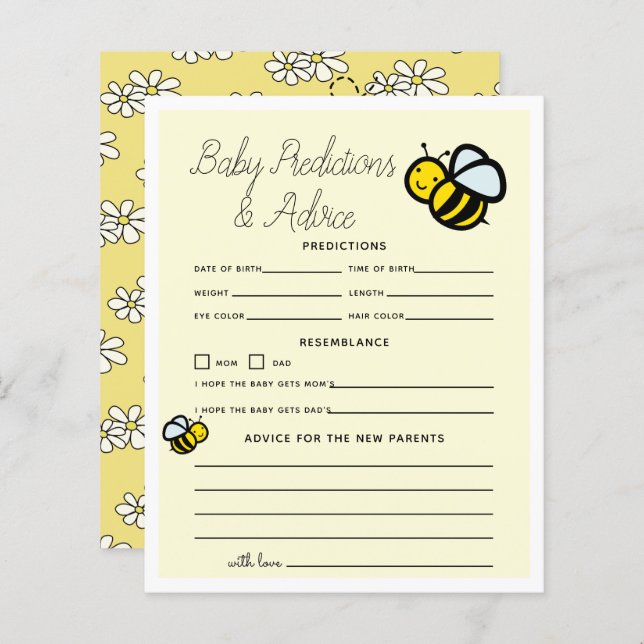 Honey Bee Yellow Baby Predictions & Advice (Front/Back)