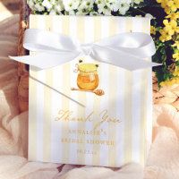Honey Bee Yellow Stripes Bridal Shower Thank You