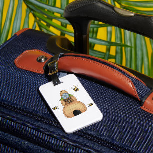 Honey Beehive  Luggage Tag