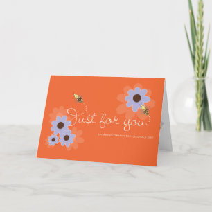 Honey Bees and Flowers Cute Thanks Admin Pro Thank You Card