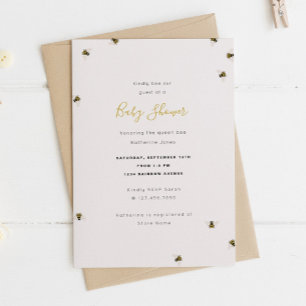 Honey Bees Baby Shower Invitation