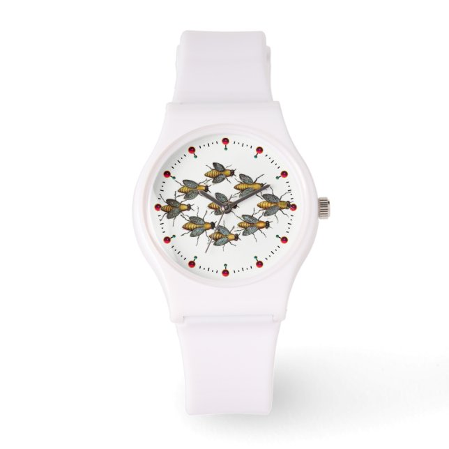 HONEY BEES / BEEKEEPER BEEKEEPING White Watch (Front)