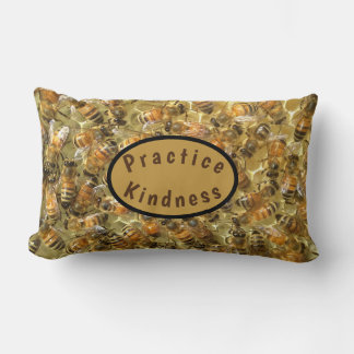 Honey Bees in the Hive Lumbar Cushion