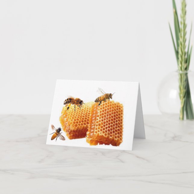 Honey Bees Note Card (Front)