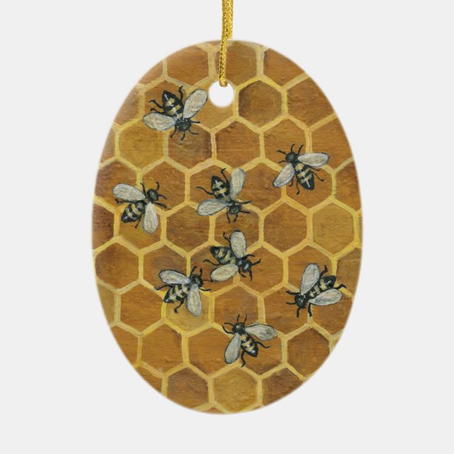 Honey Bees Ornament (Front)