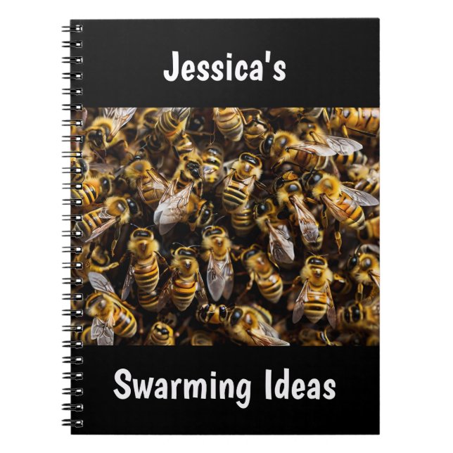 Honey Bees Personalised Notebook (Front)