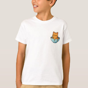 Honey Bowl Kitty Kids T-Shirt
