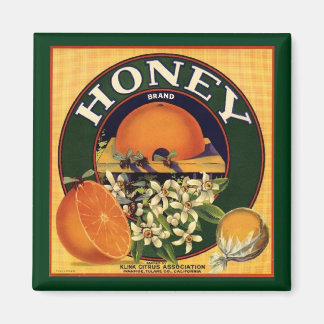 Honey Brand Citrus Crate Label Magnet