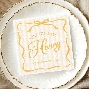 Honey Bridal Shower Paper Napkin