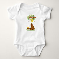 Honey Brown Bear and Beehive 